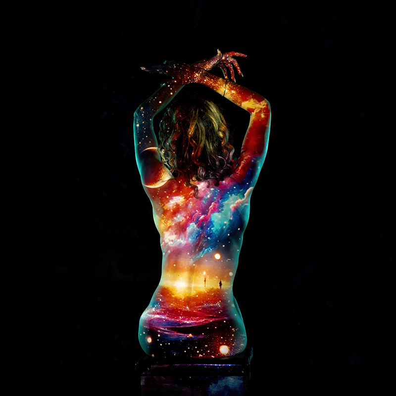 Back projection photography sample