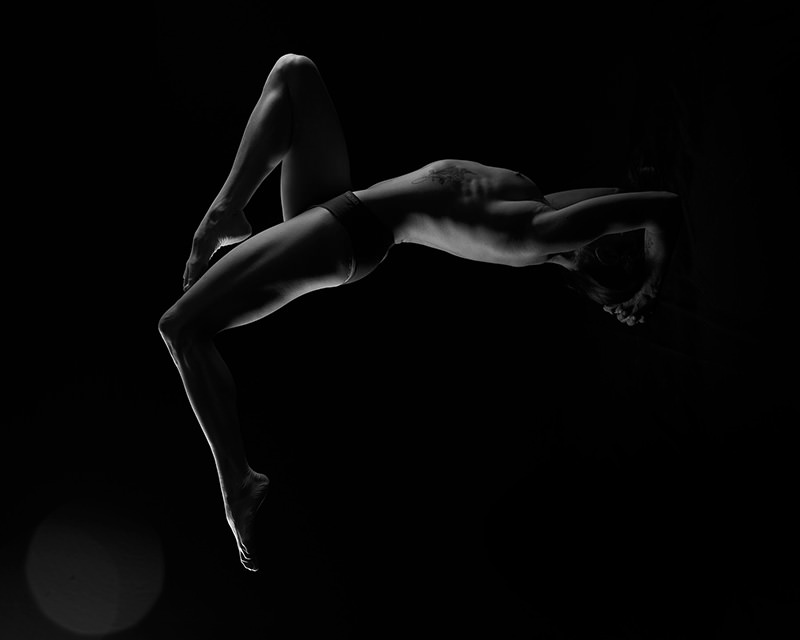 Bodyscape backbend arch silhouette hide