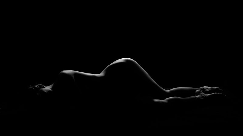 Bodyscape reclining low light