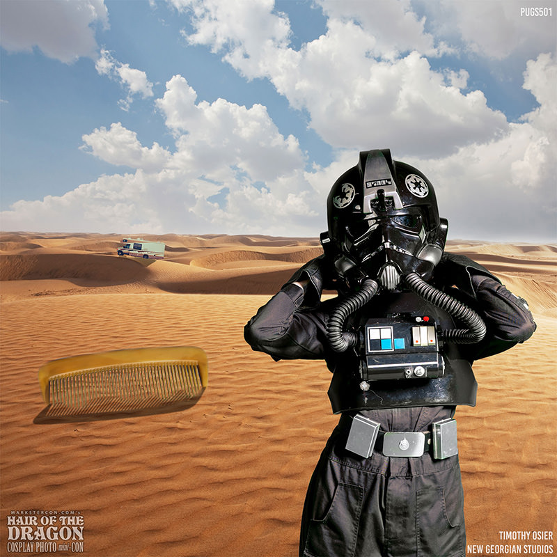 Cosplay desert pilot floating comb
