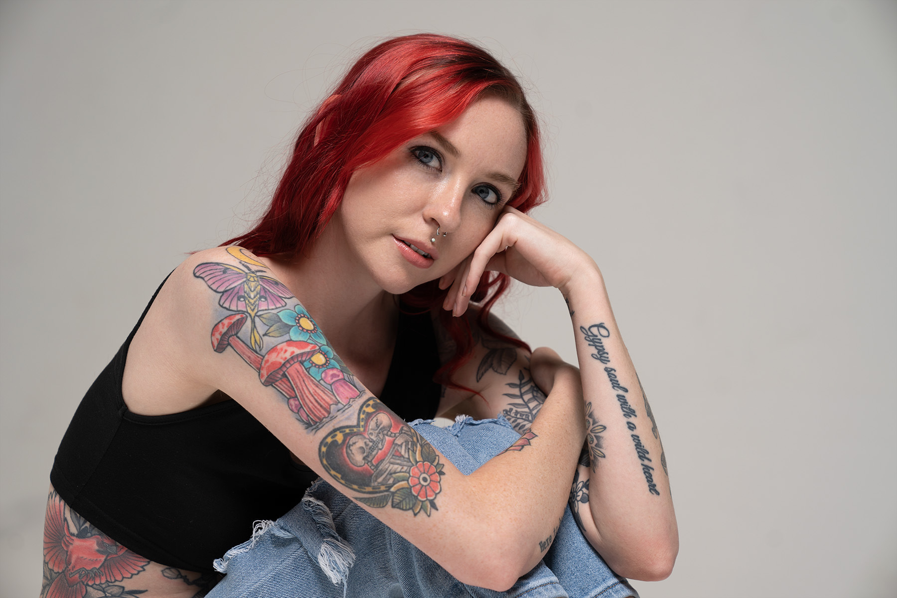 Studio portrait edit after